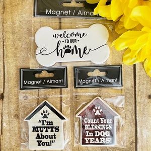 Set of 3 Inspirational Dog Magnets